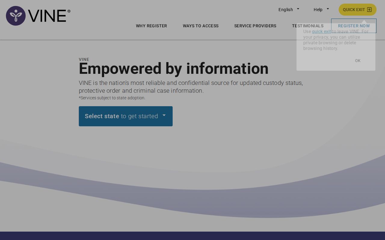 Garfield County arrest custody status notification platform