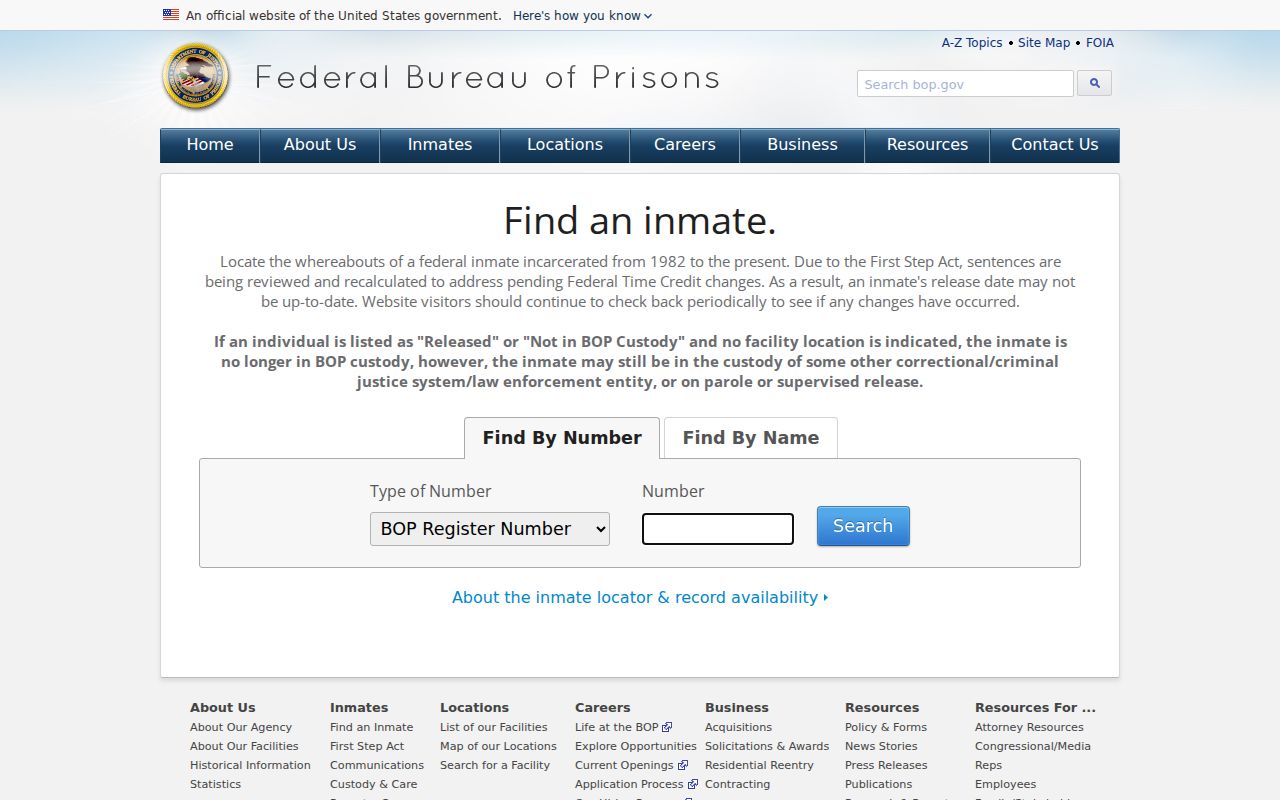 Federal inmate search following a Garfield County arrest